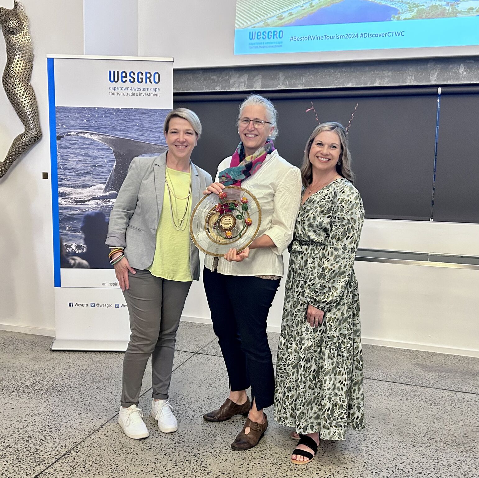 Delheim_WWF Conservation Pioneer Award Delheim Wine's the winner of the Best of Wine Tourism WWF Conservation Pioneer Award